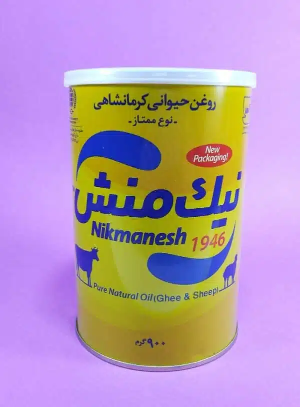  روغن کرمانشاهی نیک منش زرد ممتاز ۹۰۰ گرم