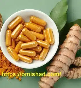 عکس قرص زردچوبه و ریشه زرد چوبه