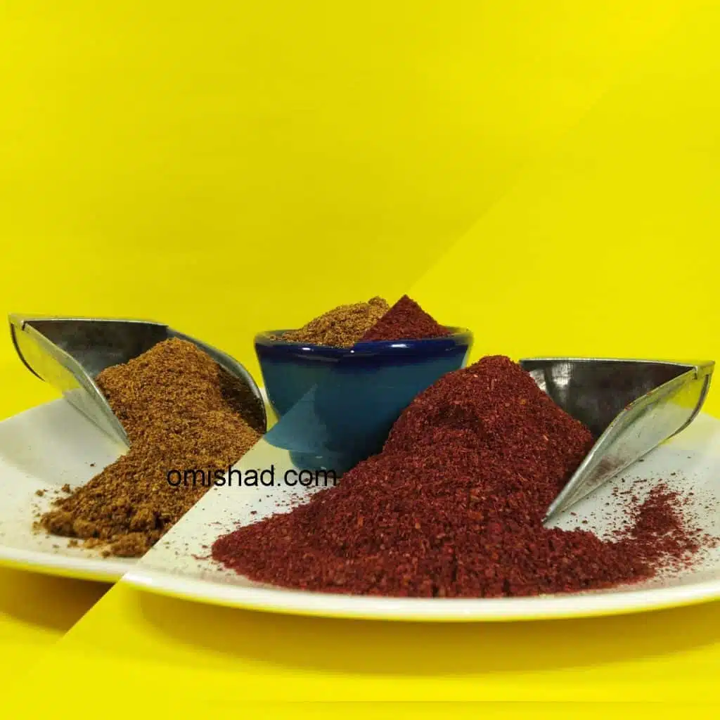 تفاوت سماق قرمز و قهوه ای