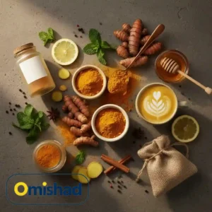 ترکیب زردچوبه، عسل و ادویه‌های طبیعی امیشاد